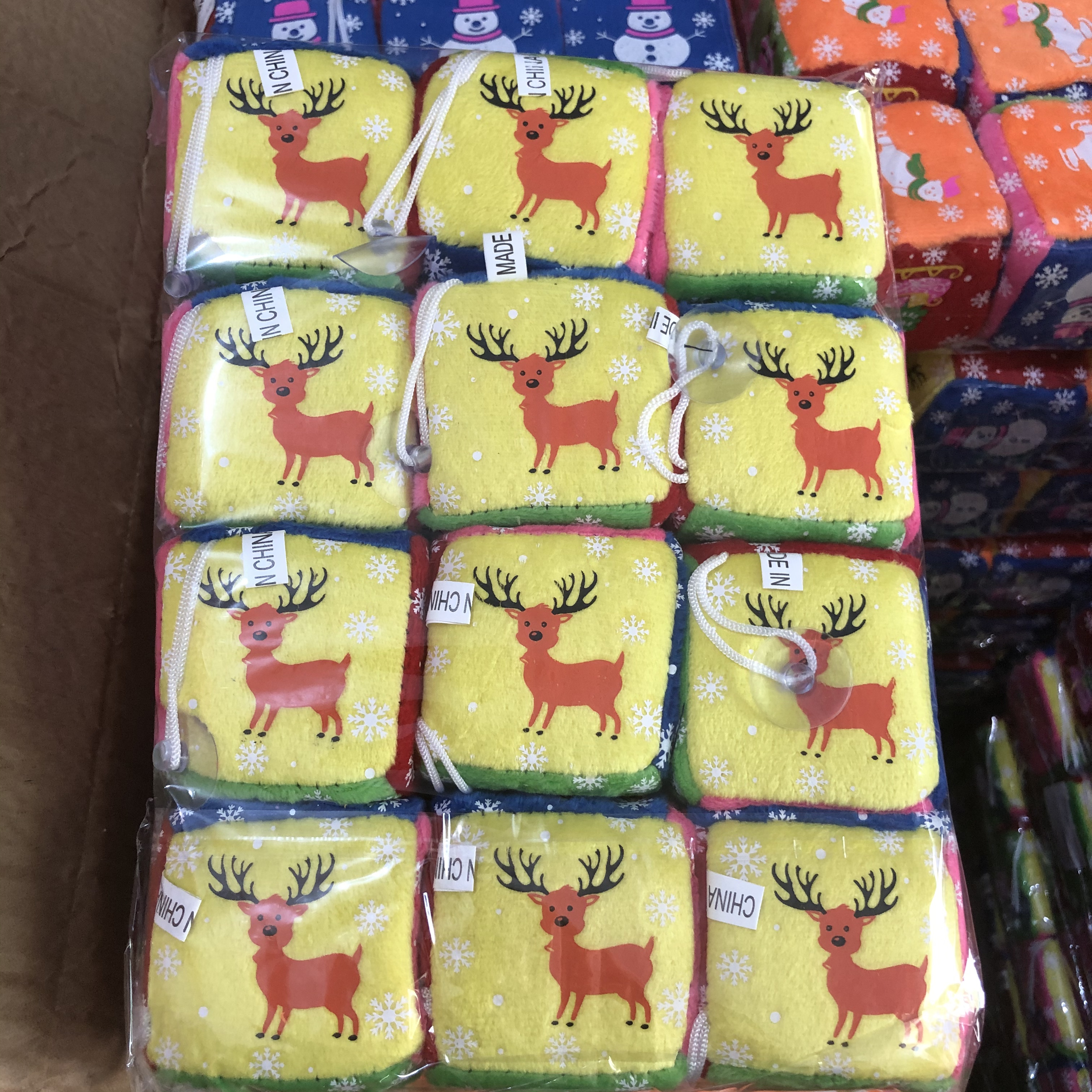 Dados de navidad colgante de navidad llavero colgante de carro regalo de navidad 6cm navidad dice ventosa gancho undefined