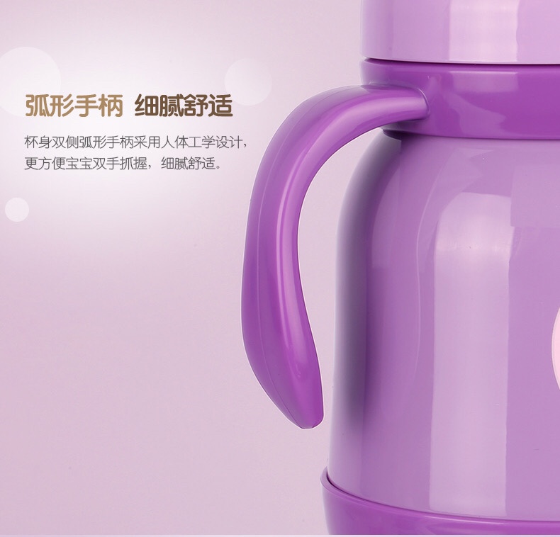 Shanghai Qingshui SM-6961-035 350ml 304 Stainless Steel Children's Insulated Cup, Baby Cartoon Straw Water Cup, Cute Little Pig Cup undefined
