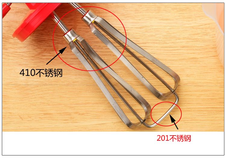 Egg beater, kitchen stirrer, hand-cranked semi-automatic stainless steel egg beater, double-head egg beater, factory direct sales detail image 8