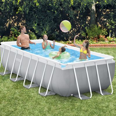 INTEX4 meters rectangular tube frame pool set Family bracket pool outdoor portable pool 26788