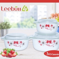 A set of three steaming POTS