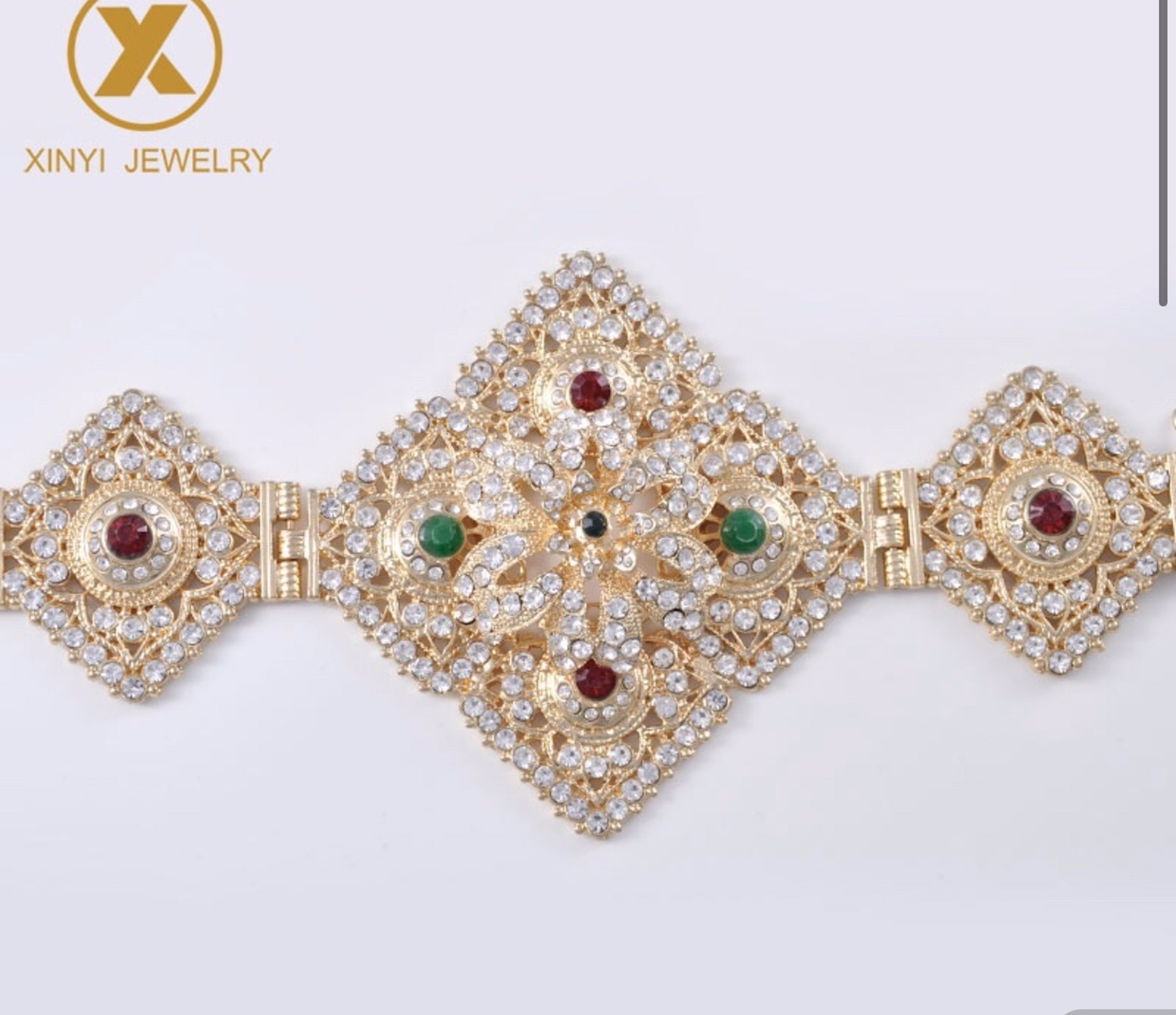 经典畅销款欧洲爆款，阿拉伯摩洛哥与阿阿尔及利亚经典款水晶满钻女士腰链，工厂直销