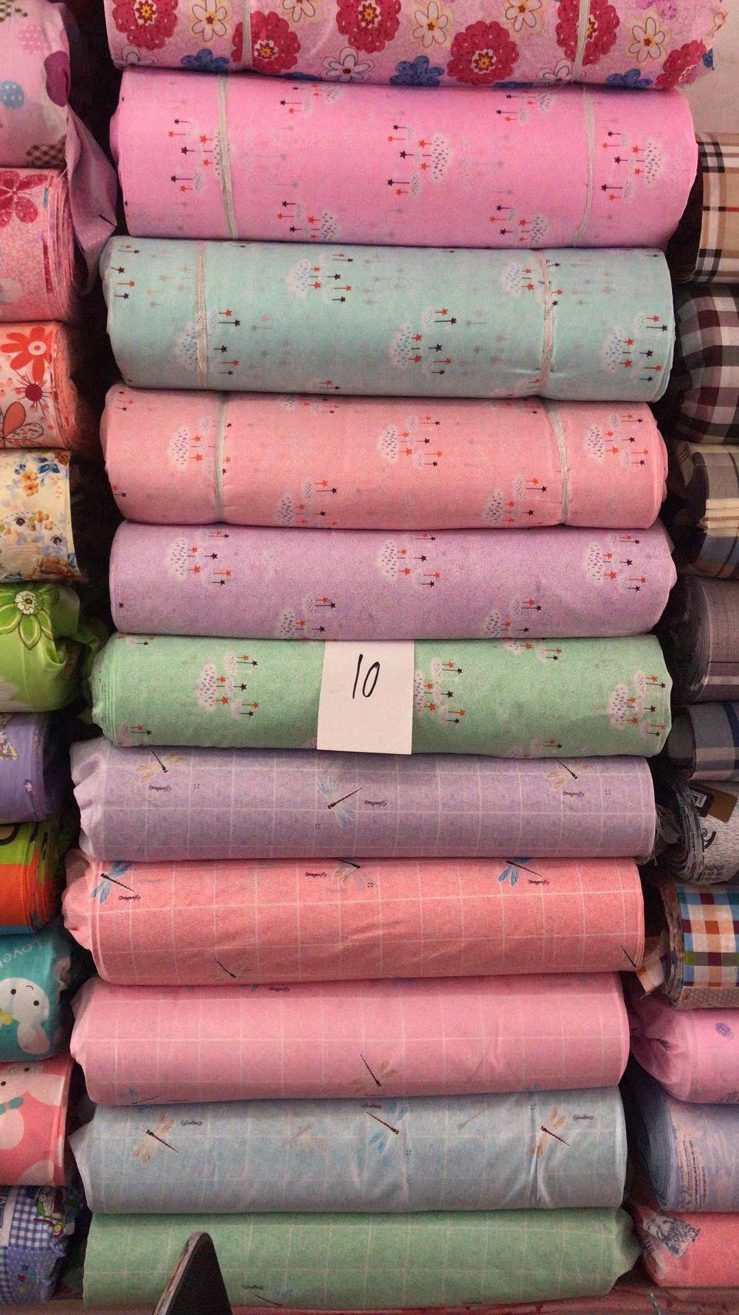 Check fabric, polyester fabric, multi-color printed fabric, polyester fabric in stock for wholesale details Picture