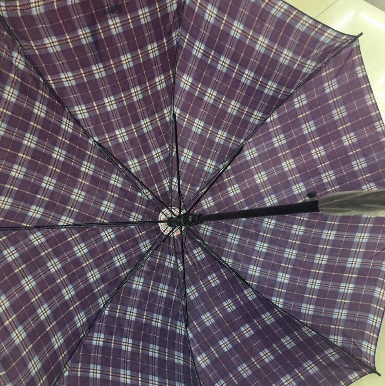 8K grid long umbrella