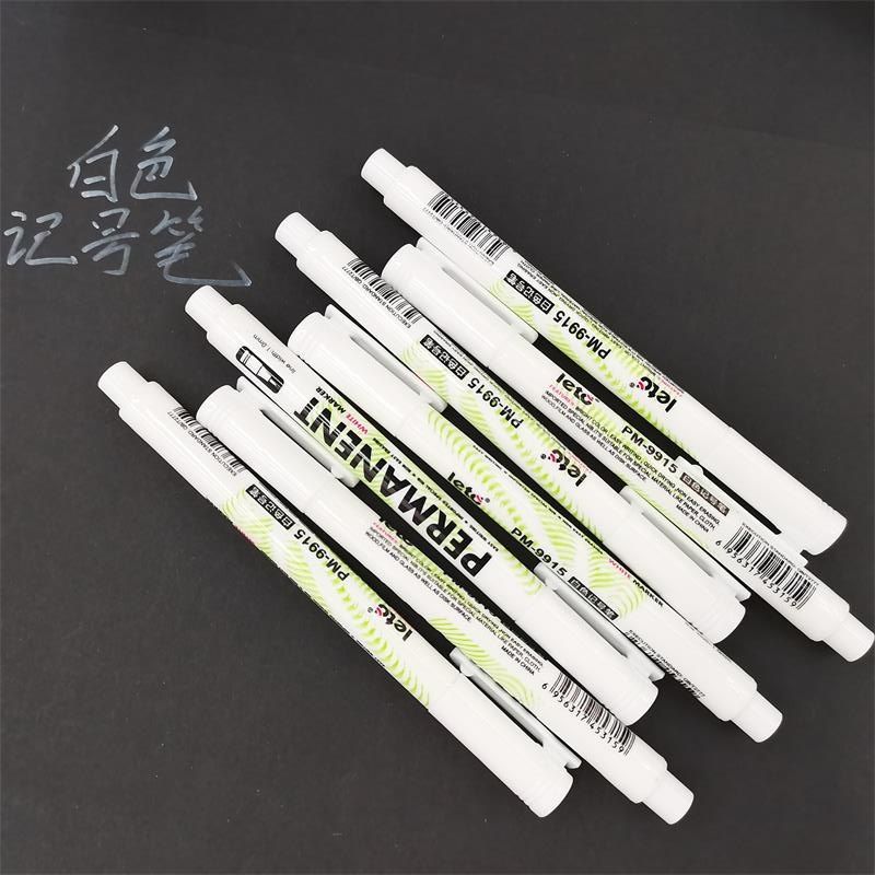 White marker, oil-based, waterproof, do not wipe tire pen, paint pen, express mark, small head pen, stationery wholesale thumbnail