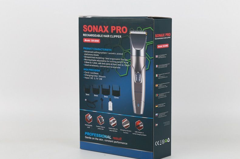 SONAX PRO-8098电动理发器成人儿童推剪家用自助USB静音剃头刀详情图10