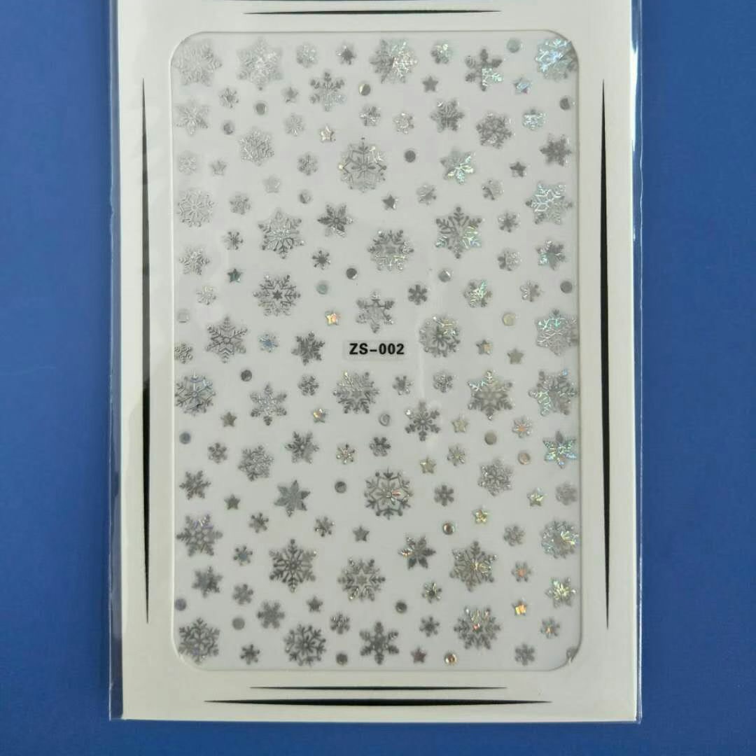 Christmas nail stickers, laser nail stickers