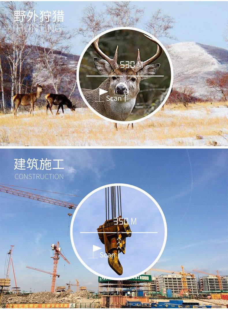 ZIYOUHU600米多功能测距仪测距测高测速测角旅游工程施工地质勘测详情图16