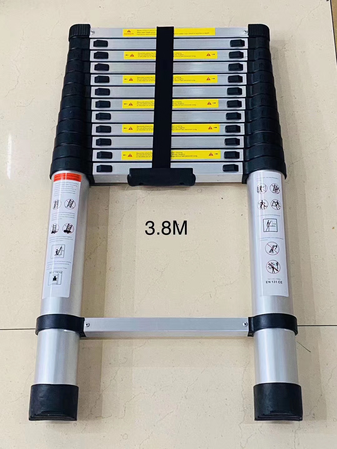 铝合金梯，竹节梯，伸缩梯，单梯，家用梯，梯子2.9m详情图6