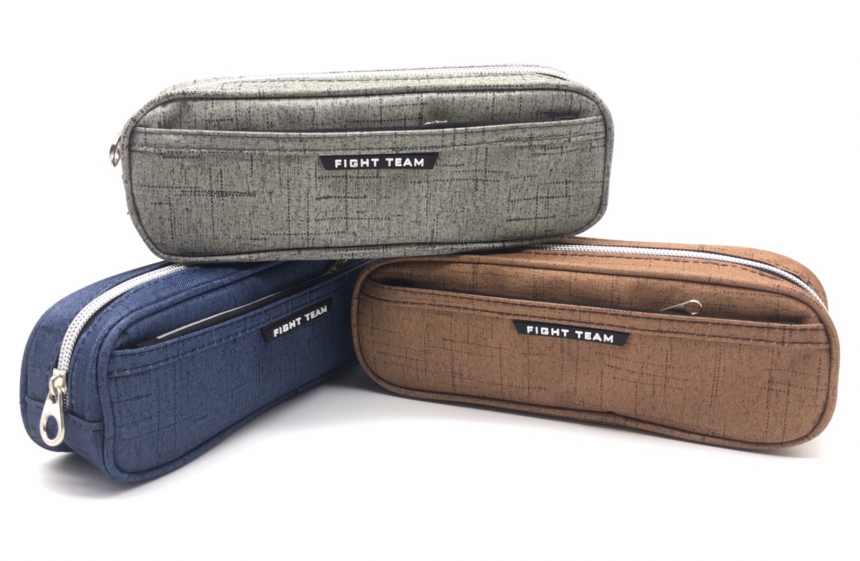 Venta directa de fábrica puede personalizar europa y américa retro bolsa de pluma de gran capacidad