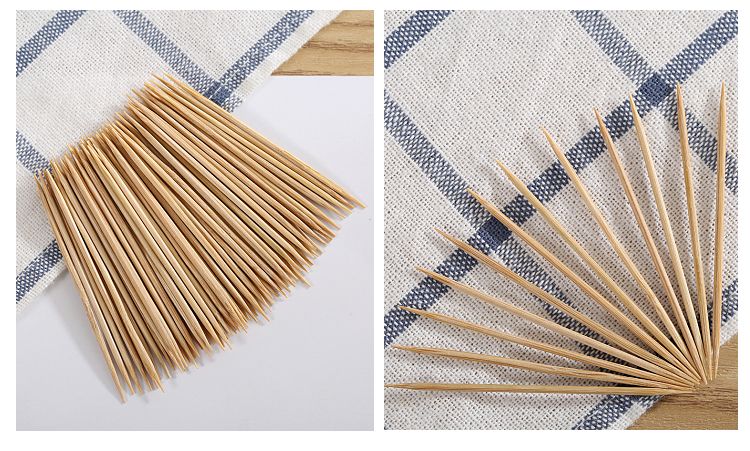 HUILONG一次性家用双头便携式竹牙签尖细酒店餐厅竹子水果量贩装详情图5