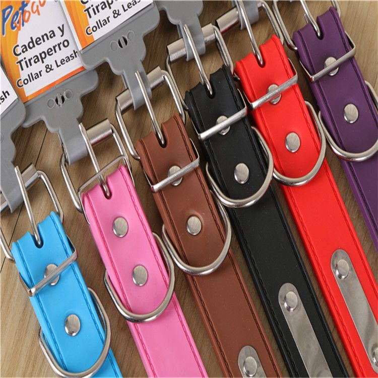 Pet supplies, pet PU rivets, dog collars, multi-color adjustable neck collars, direct sales from pet supplies manufacturers detail image 2