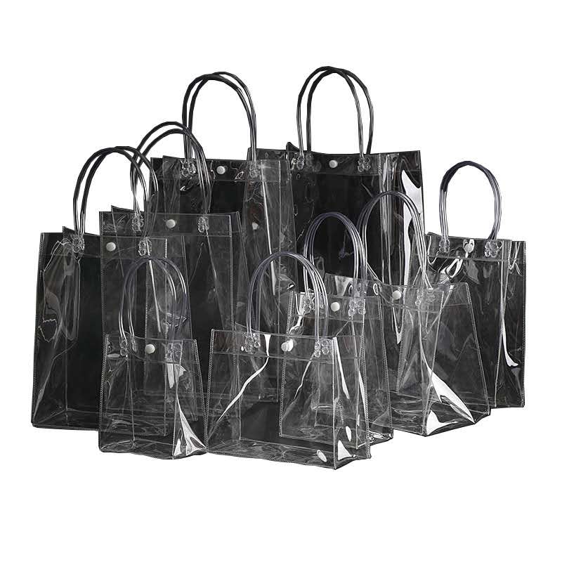 现货厂家直销PVC袋子透明PVC袋子PVC塑料袋子手提袋可定制详情14