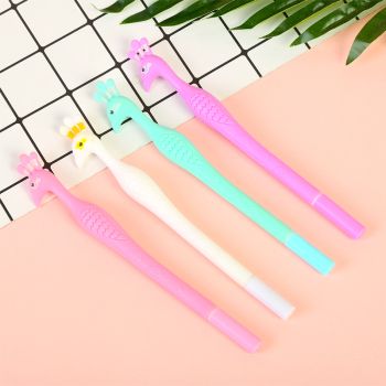 Simple small fresh peacock model students neutral pen children creative stationery black pen wholesale thumbnail