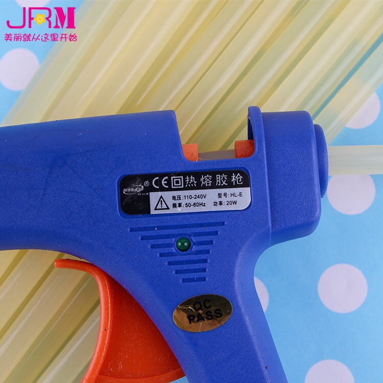 Jingrimei 20W hot melt glue gun diy jewelry hair accessories high temperature melt gun high quality headwear bonding hot melt glue gun thumbnail