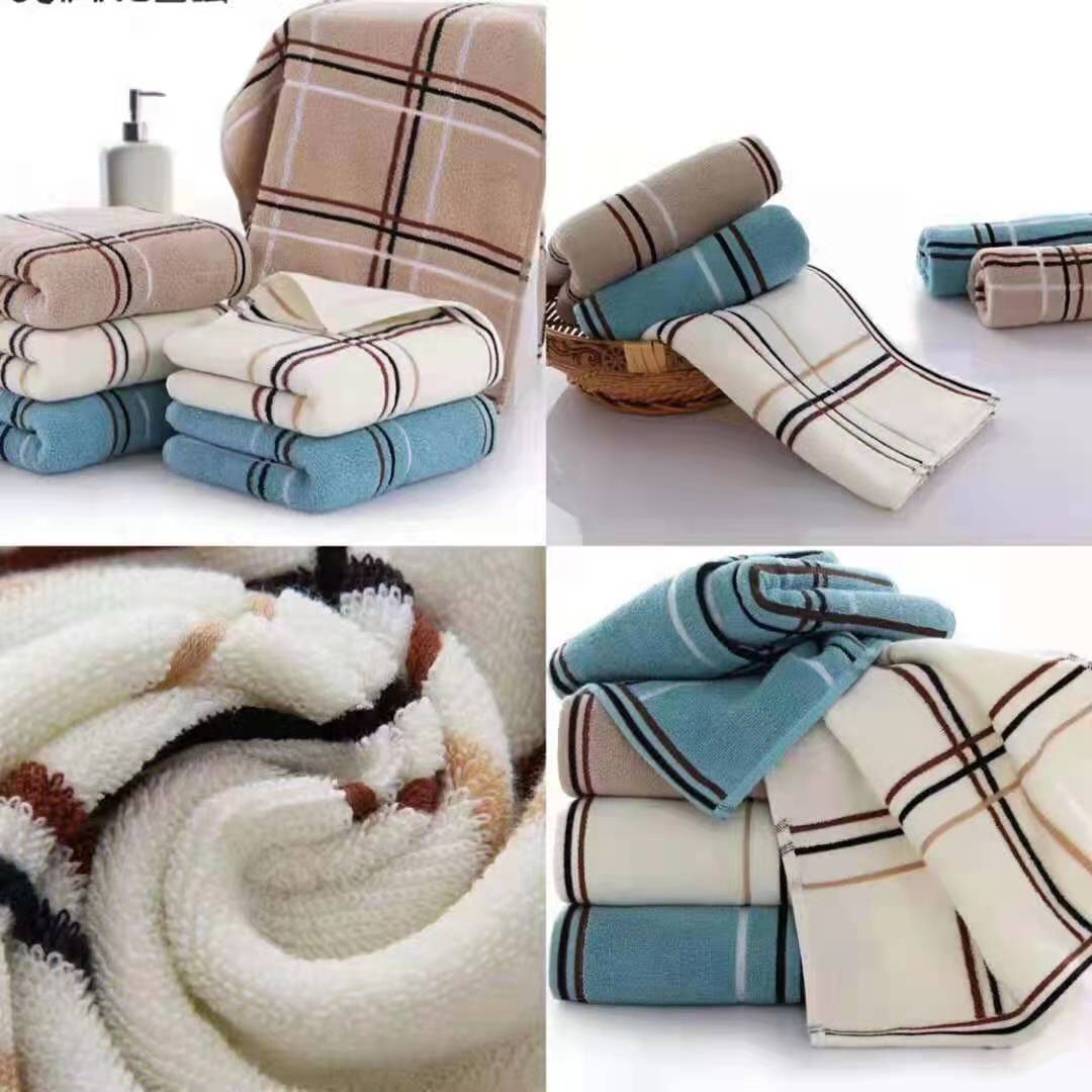 Square checked towel thumbnail