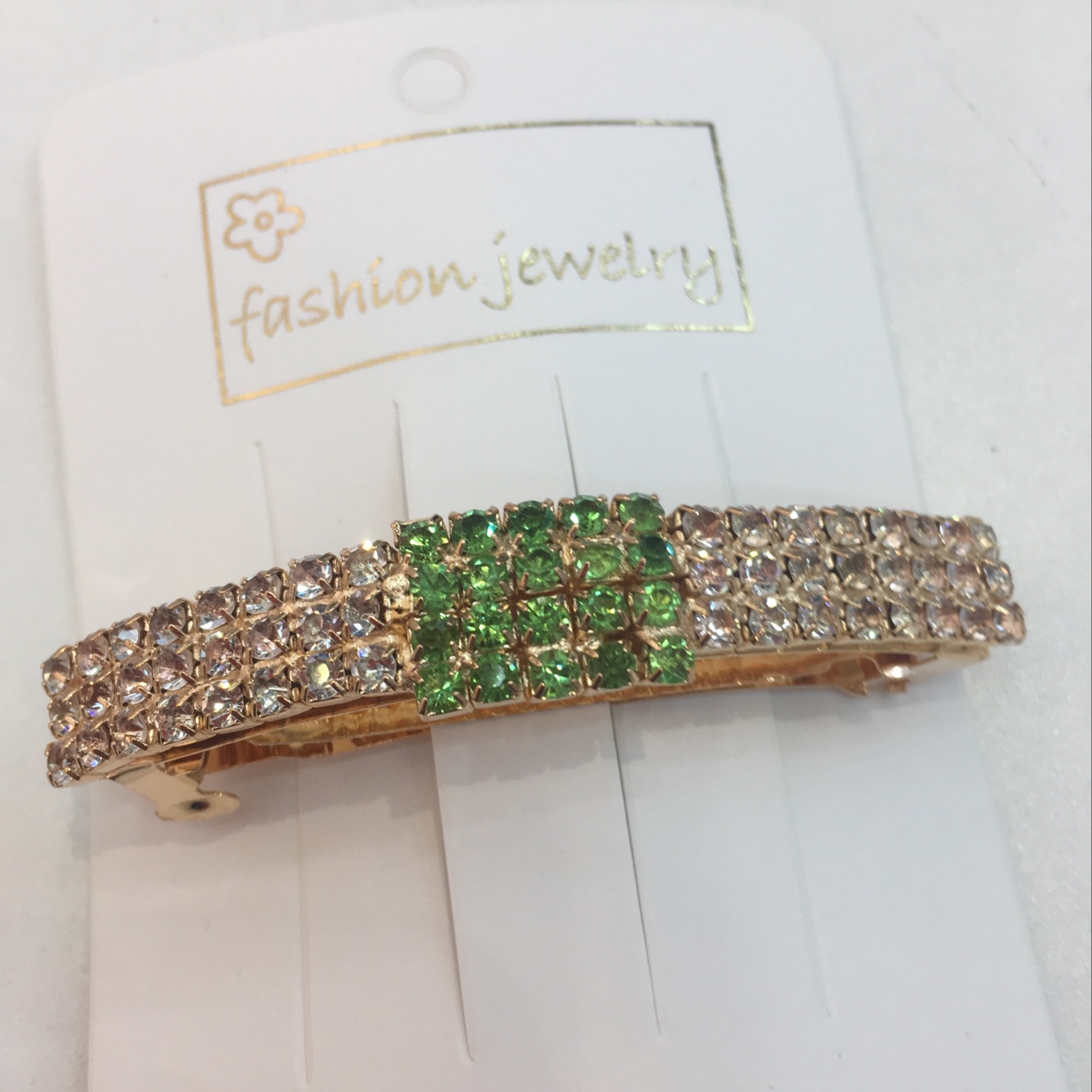 Green and white clip manufacturers direct sales of classic hairpin fashion trends are timeless thumbnail