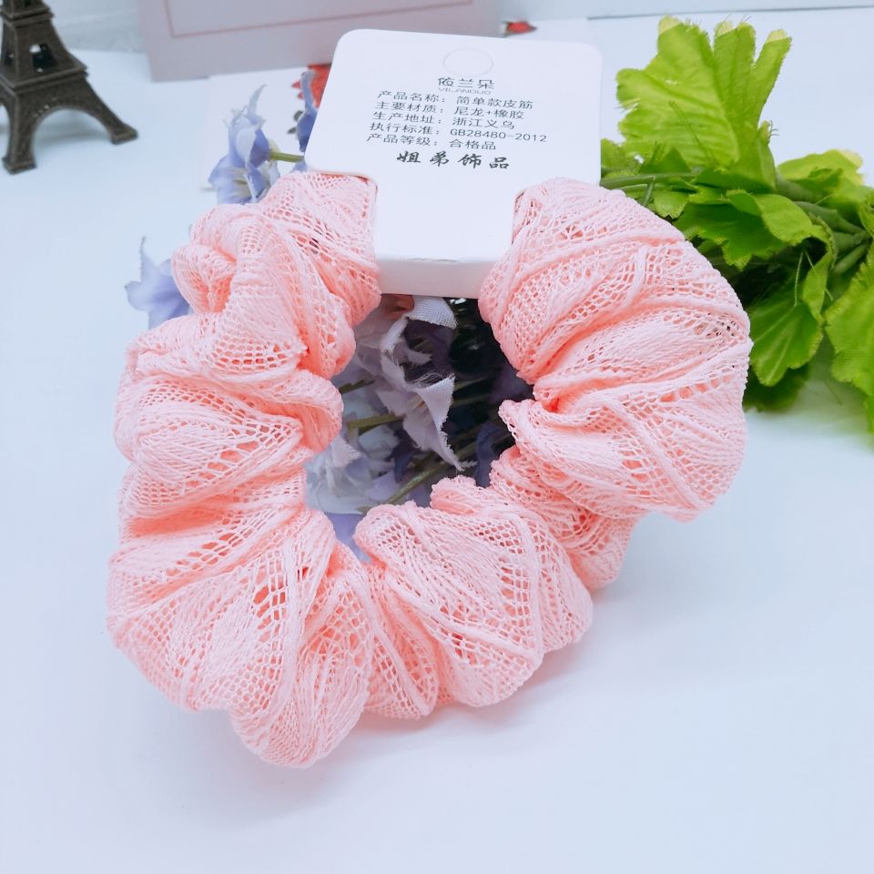 New fashion knitted big hair circle new fashion scrunchie Korean hair accessories hair rope head rope female Application Scenario