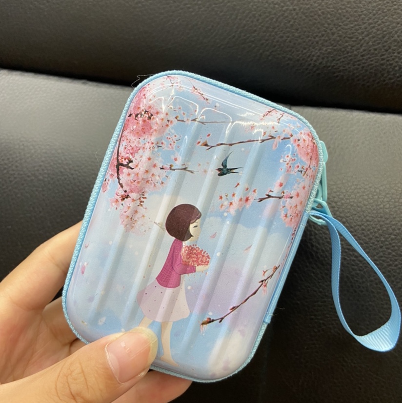 马口铁方形零钱包樱花女孩06款