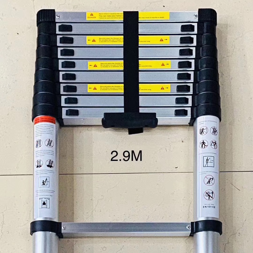 铝合金梯，竹节梯，伸缩梯，单梯，家用梯，梯子2.9m