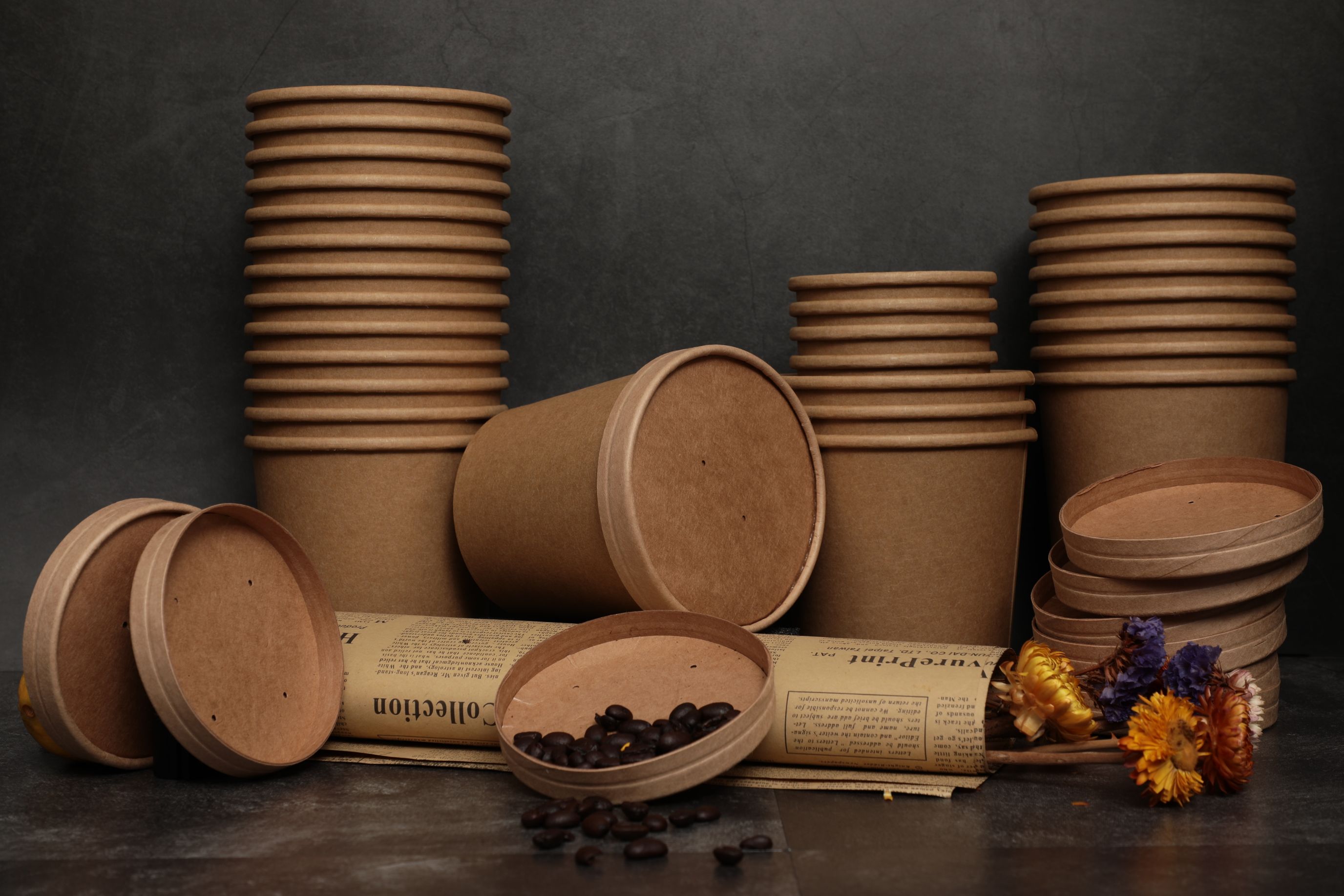 Food Grade Disposable Porridge Bucket Take-Out Box Kraft Paper Soup Bucket Porridge Cup Paper Bowl Soup Cup Application Scenario