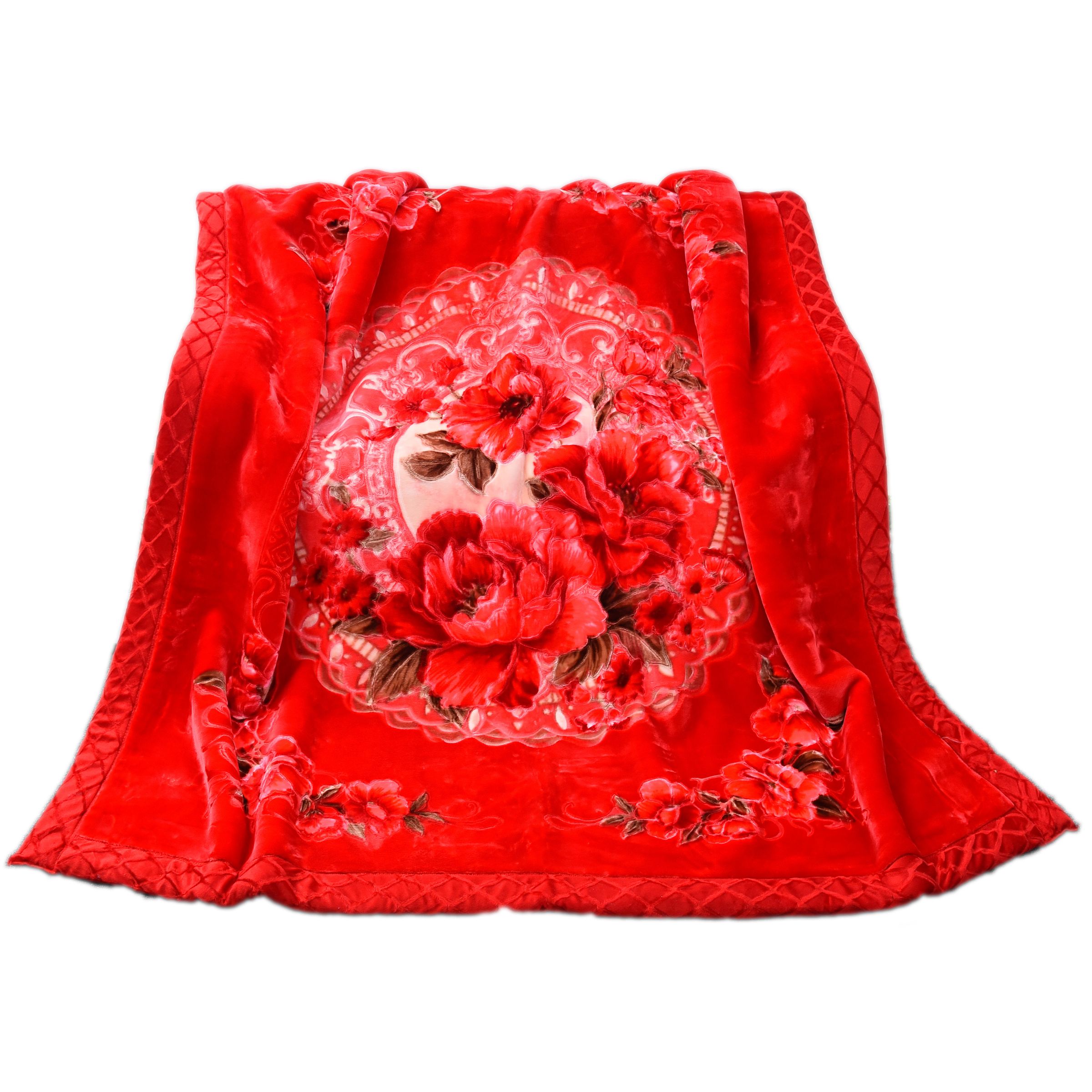 Yiwu quality products Factory direct sales double-layer thickened children's blankets, Raschel blankets, 6kg cover blankets Specification image