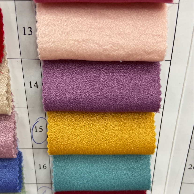 Yellow silk satin cloth clothing decoration crafts headgear fabric multi-color optional thumbnail