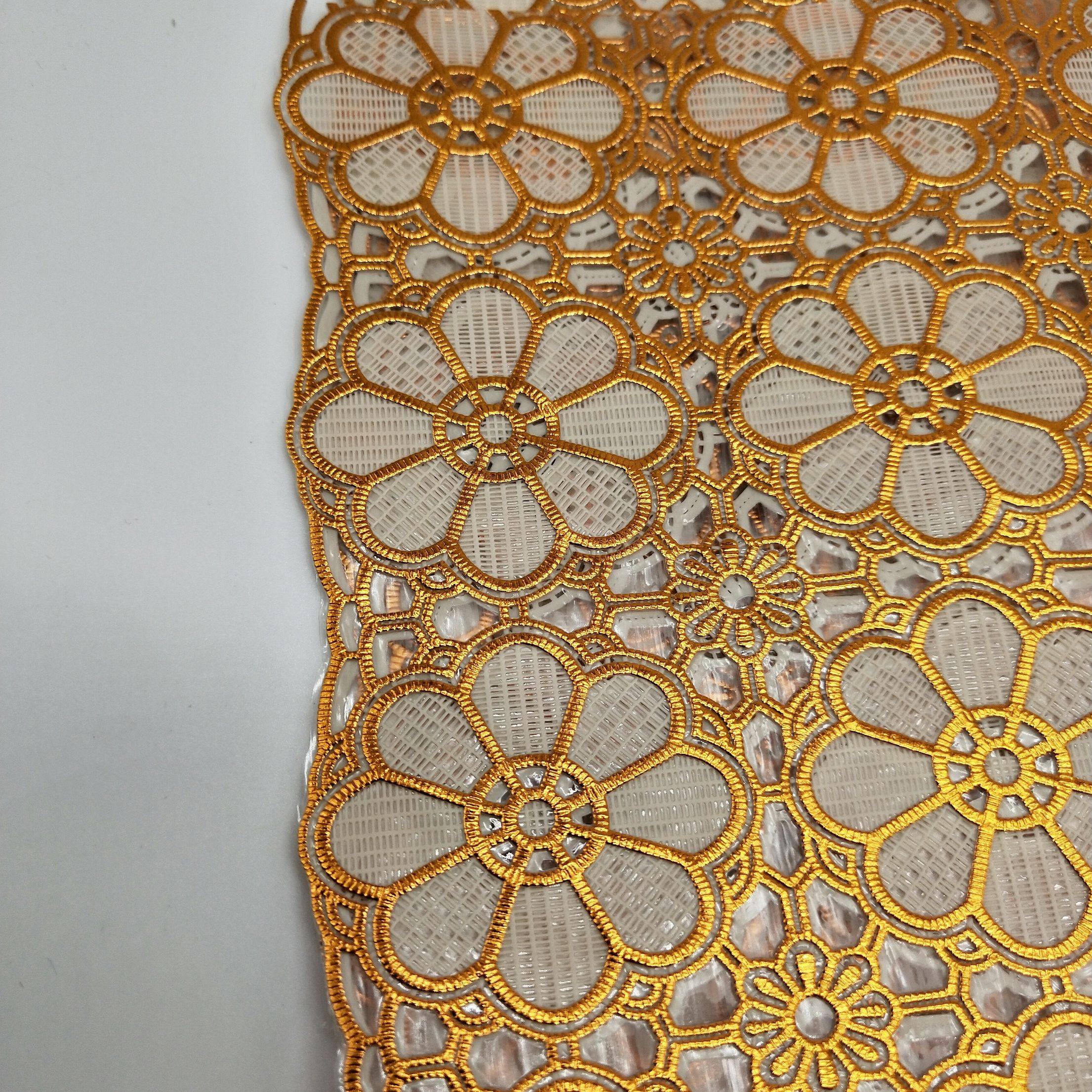 北欧风田园裁剪蕾丝塑料pvc茶几餐桌布防水防烫免洗桌垫80*140详情图4