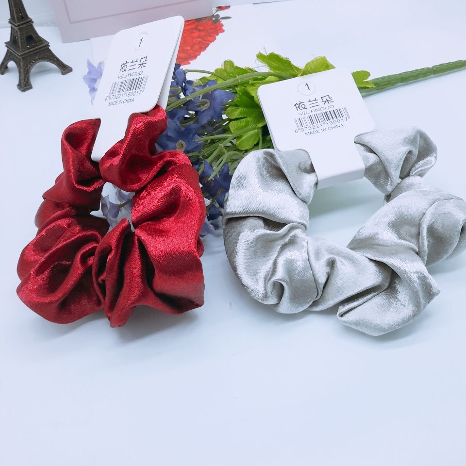 The new big circle iu the same big circle i South Korean simple ball hair rope headwear network red ins ponytail tie head rope Specification drawing