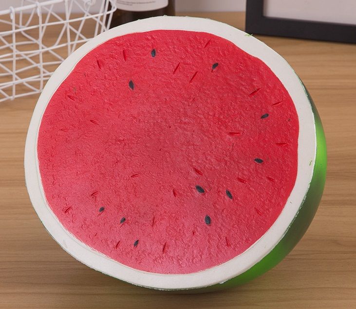 超大号慢回弹西瓜 慢回弹大水果促销礼品摄影道具详情图1
