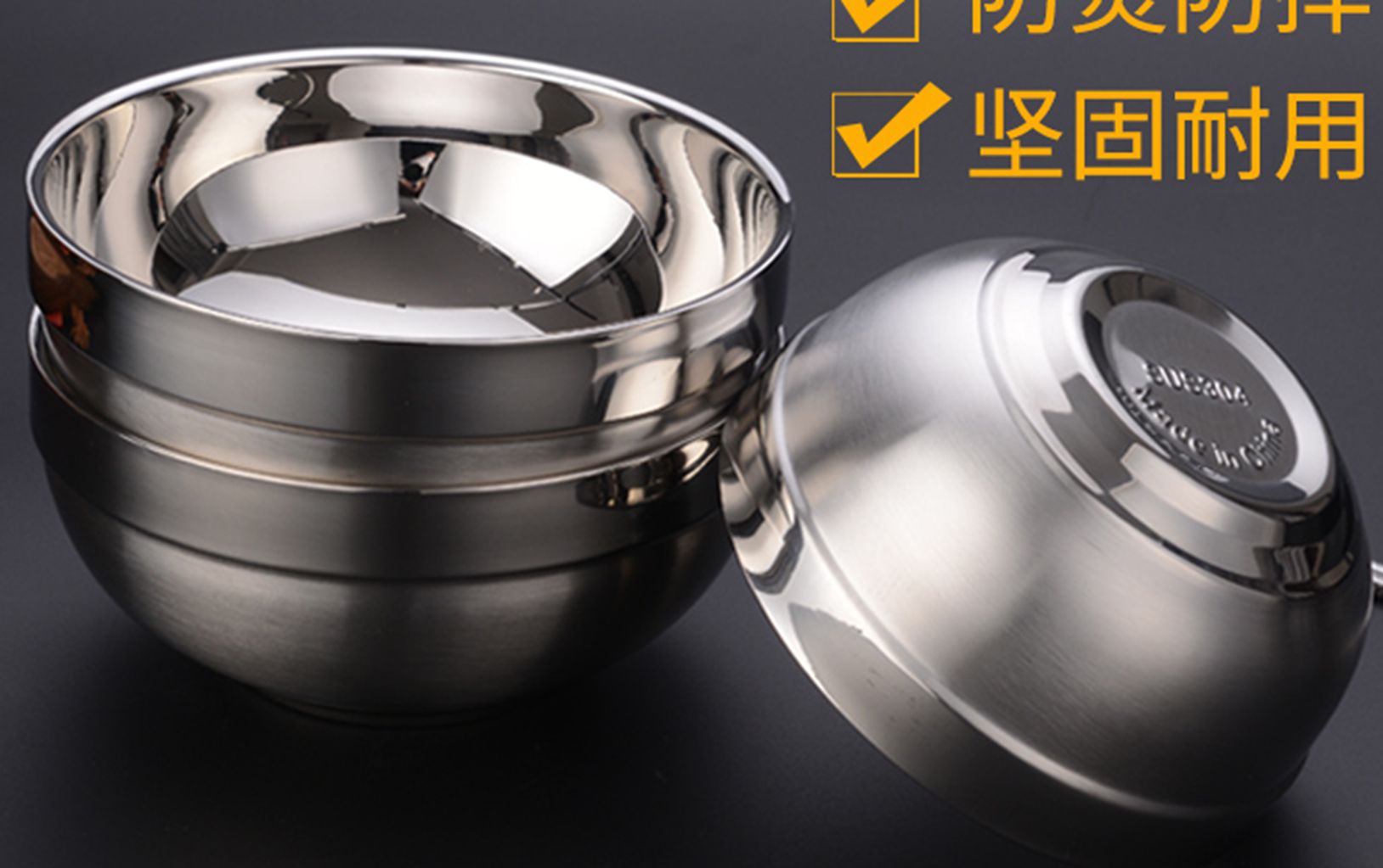 Yiwu Selection 13CM platinum bowl 304/19029
