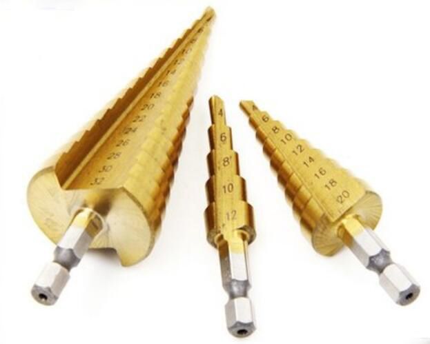 Step drill 4-32mm, 4-20mm, 4-12mm Pagoda drill bit hardware tools 2020 Specification drawing
