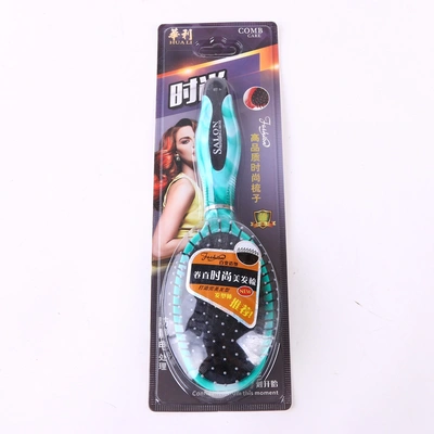 Green Plastic Massage Hair Comb Hair Supplies