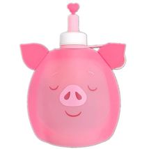  厂家直销宝宝儿童户外运动水壶袋小猪可食用硅胶折叠水壶可定制