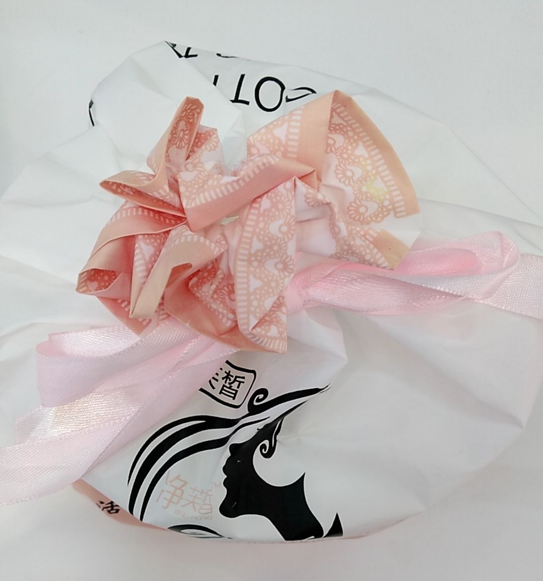 Round bucket of pure cotton face towel Specification image