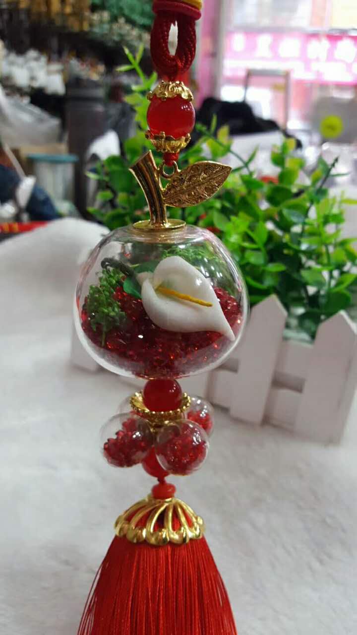 Water diamond glass apple car hanging detail image 1