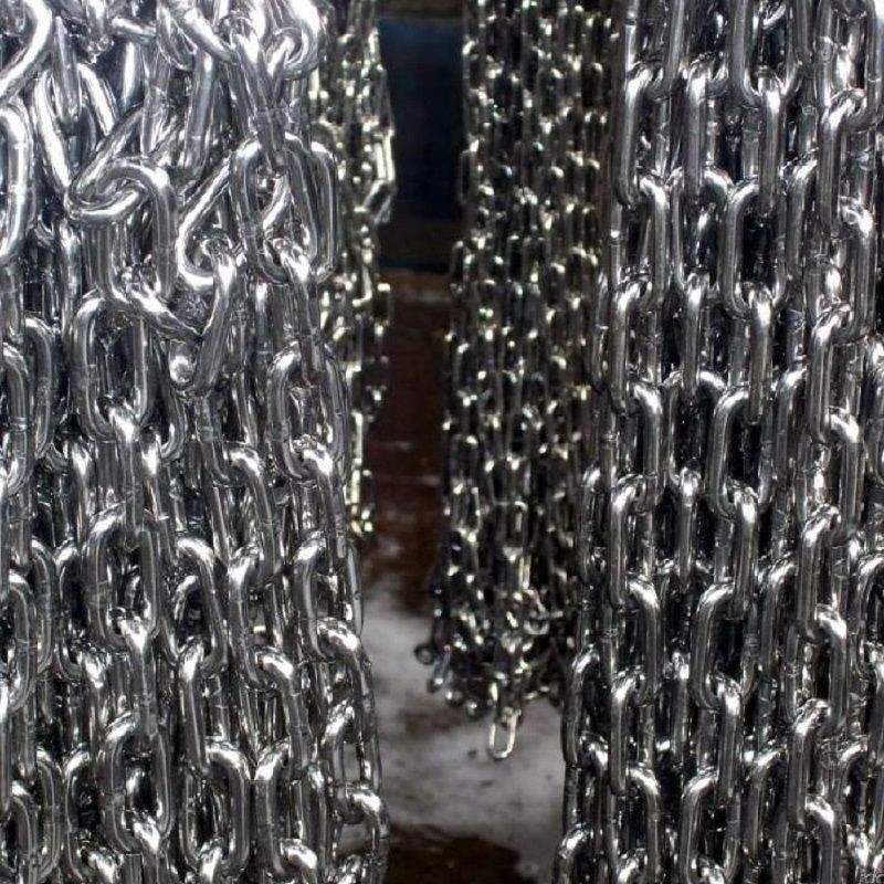 钢链环/环链条/机剪链条细节图