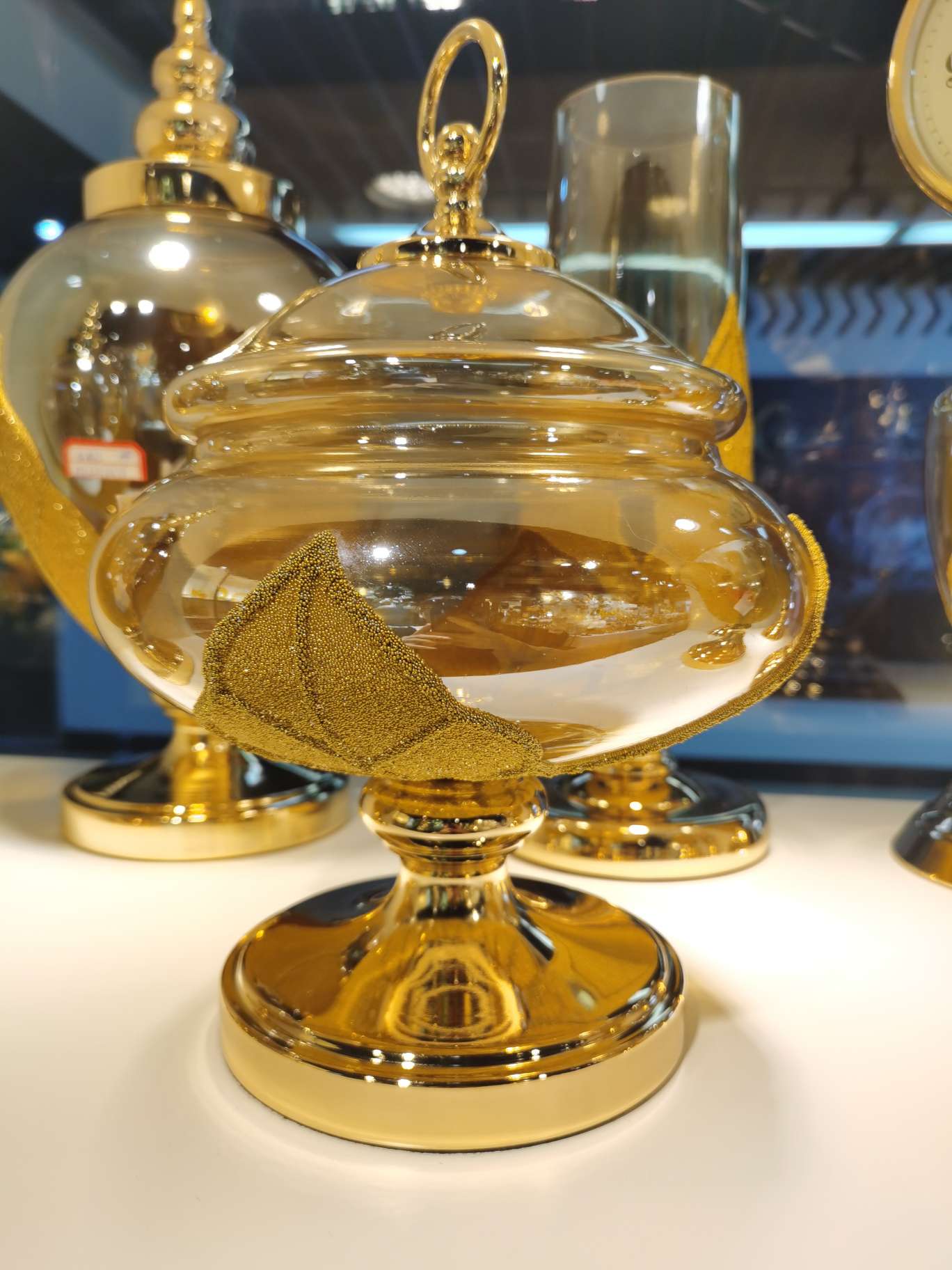 欧式新中式花瓶摆件陶瓷干花装饰客厅茶几摆设变插花花器带时钟详情图1