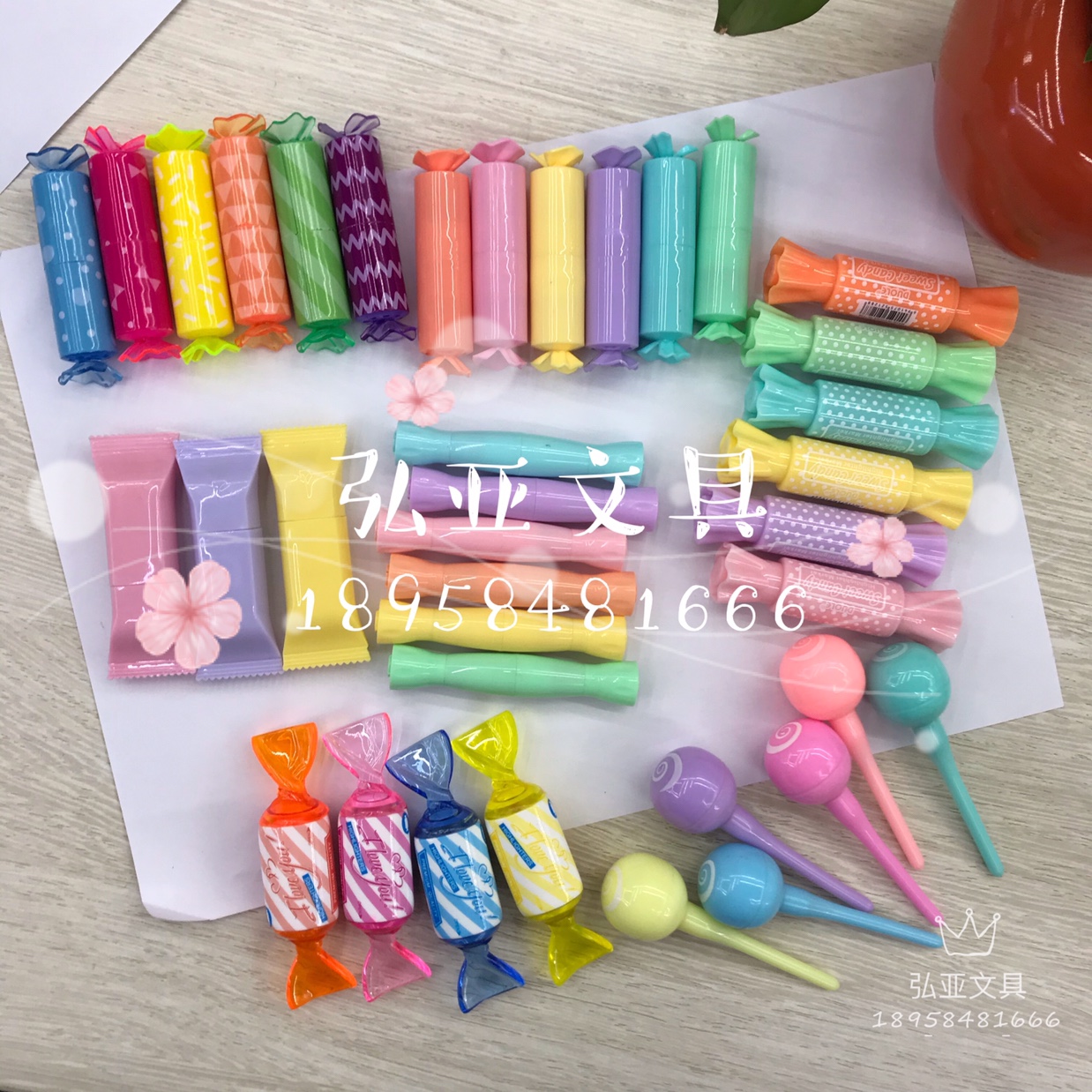 Candy chocolate Popsicle ice cream style highlighter