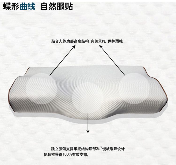 记忆枕保健慢回弹枕头批发 蝶型枕详情图5