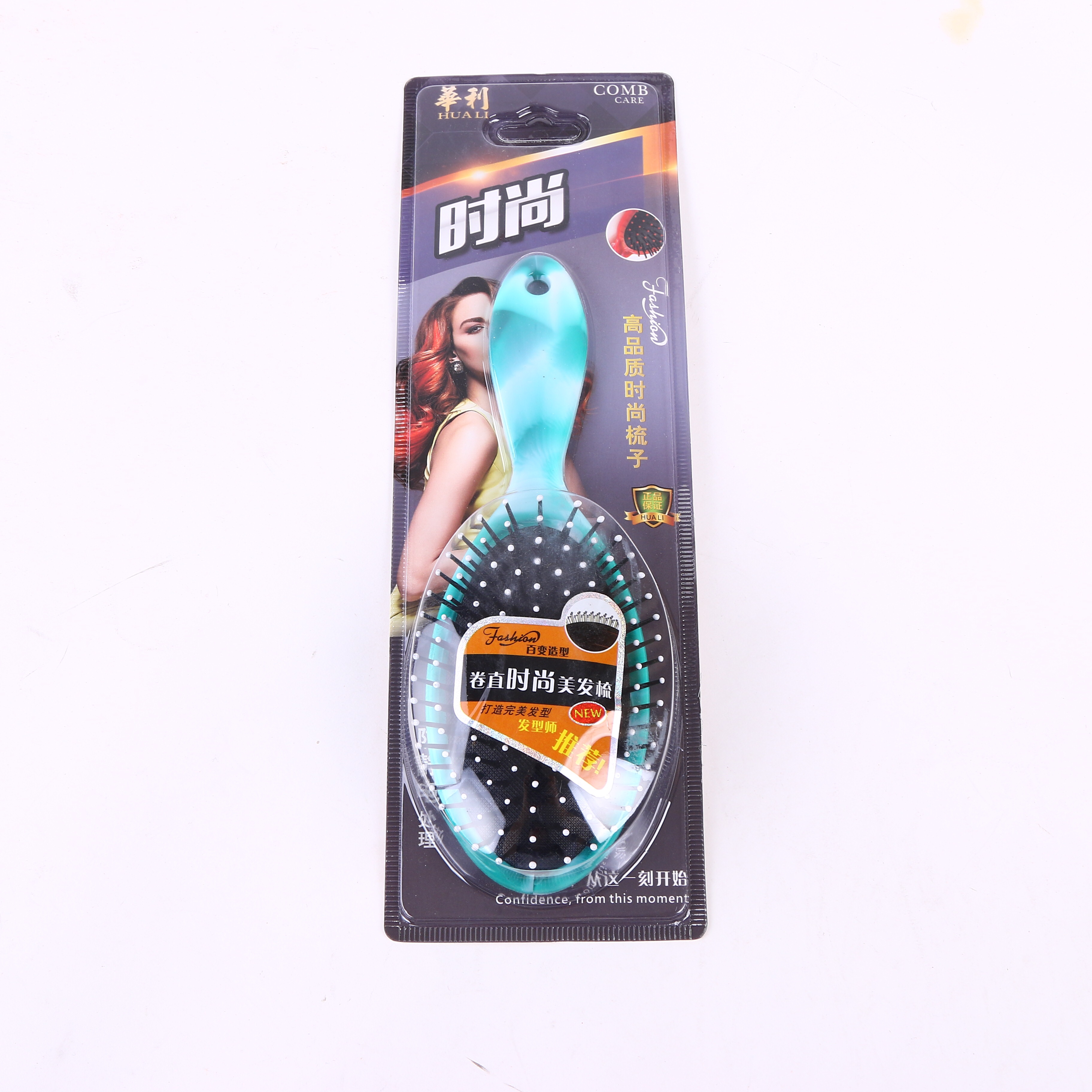 Green Plastic Massage Comb Hairdressing Supplies Manufacturers Direct Sales details Picture