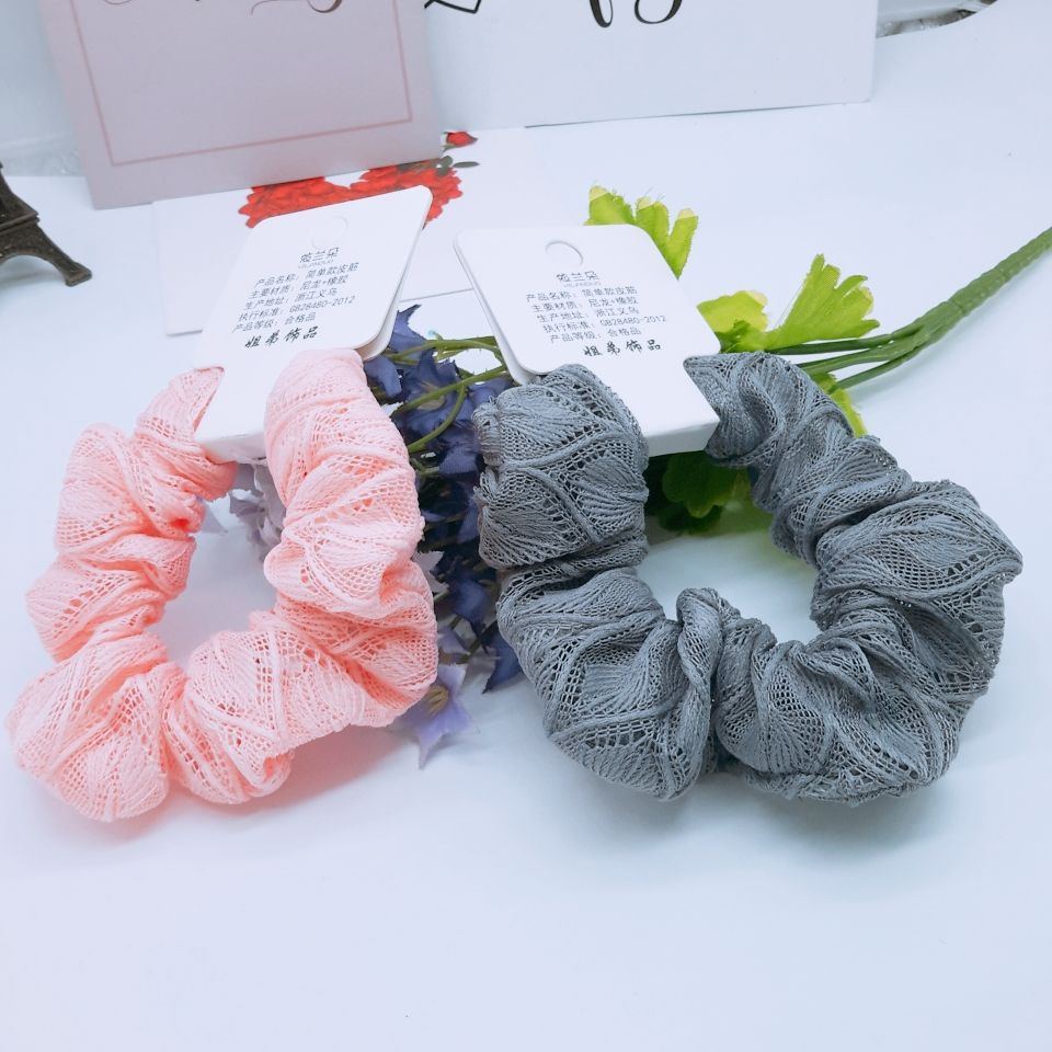 New fashion knitted big hair circle new fashion scrunchie Korean hair accessories hair rope head rope female Specification drawing