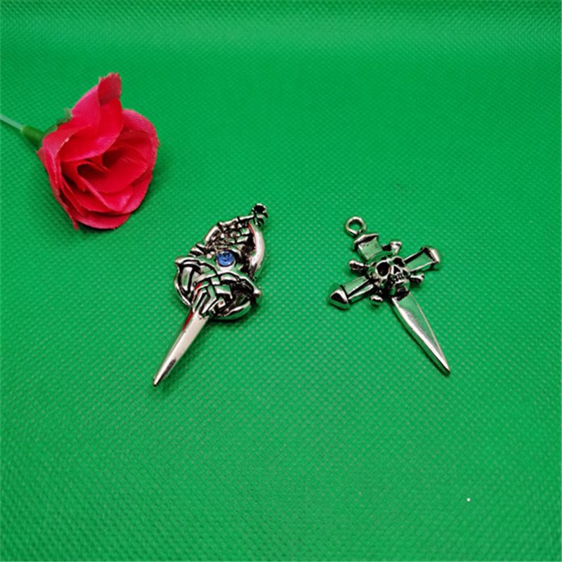 挂坠 项链吊坠金属挂坠 老鹰头 老人头服装配件合金1详情图2