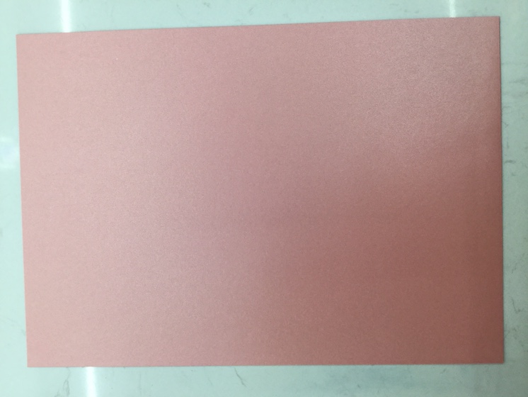 Pink pearlescent cardstock