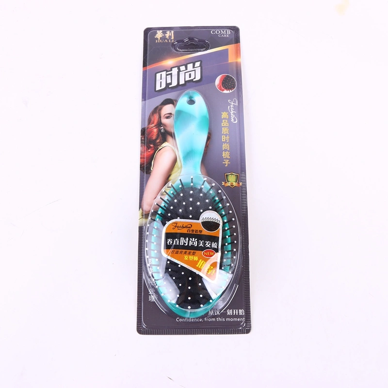 Green Plastic Massage Comb Hairdressing Supplies Manufacturers Direct Sales