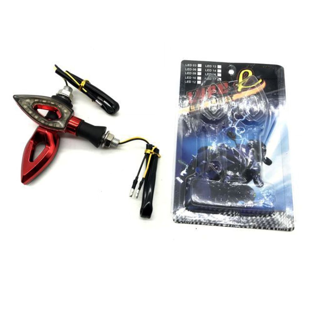 Motorcycle turn signal, motorcycle modification accessories, LED waterproof flowing light running horse water turn signal assembly, 12V Specification image