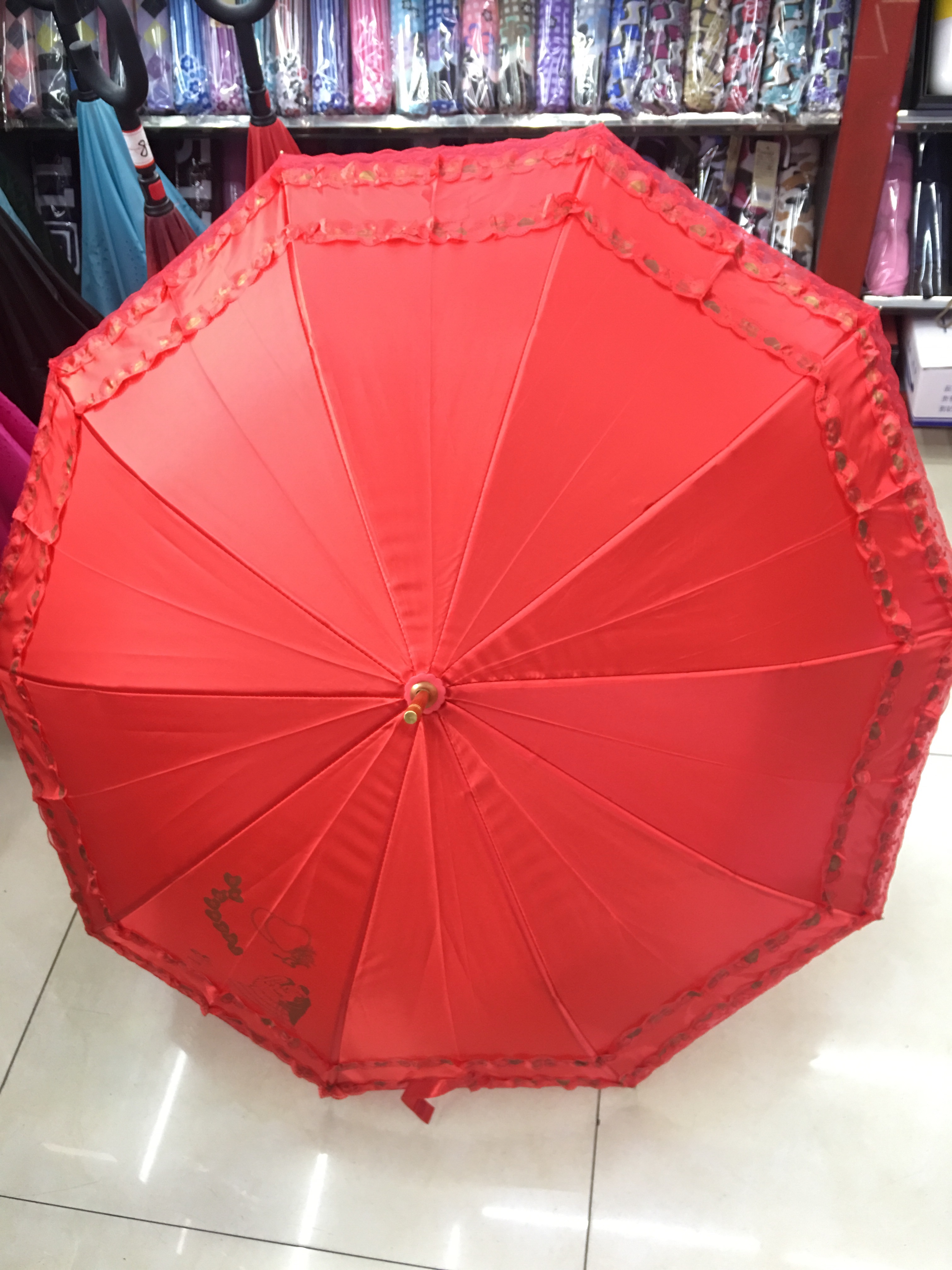 National Trend 58 cm 10k color aluminum alloy bridal umbrella Specification image