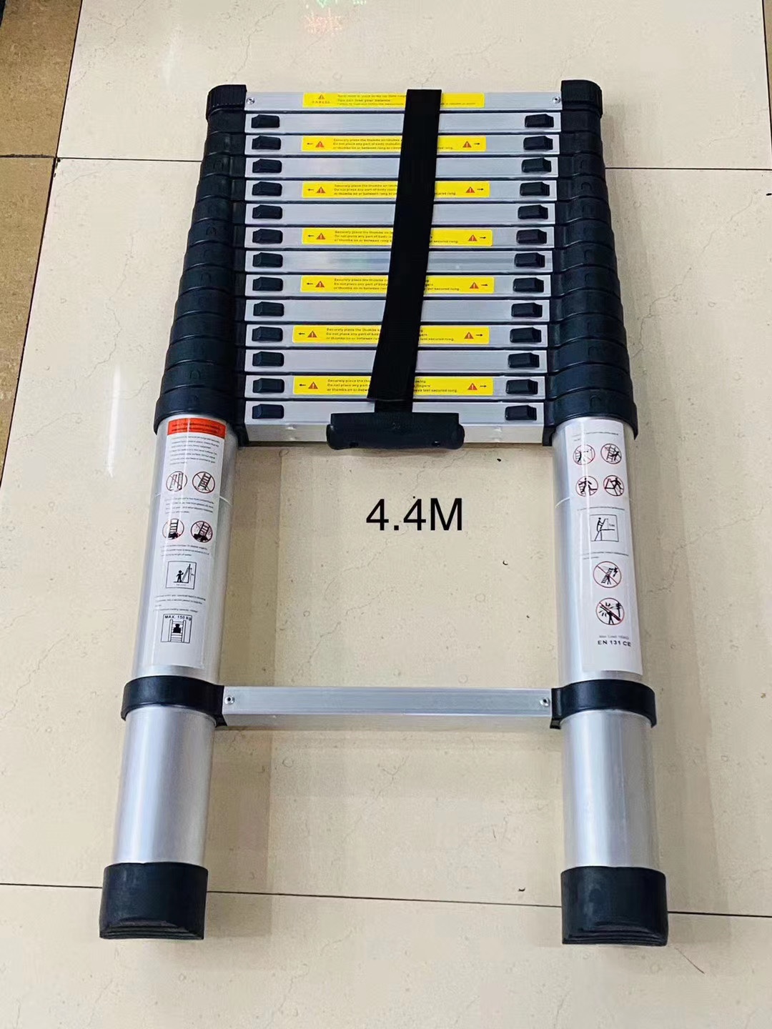 铝合金梯，竹节梯，伸缩梯，单梯，家用梯，梯子2.9m详情图8