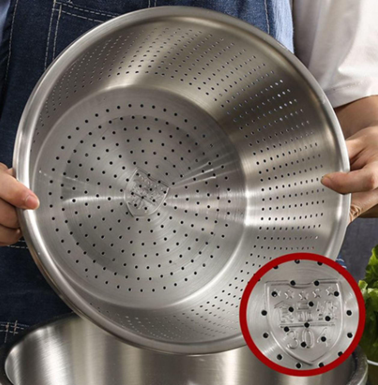 Yiwu Selection 24CM platinum asphalt basket 304/19029 full figure