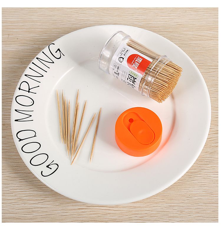 HUILONG一次性家用双头便携式竹牙签尖细酒店餐厅竹子水果量贩装详情图7